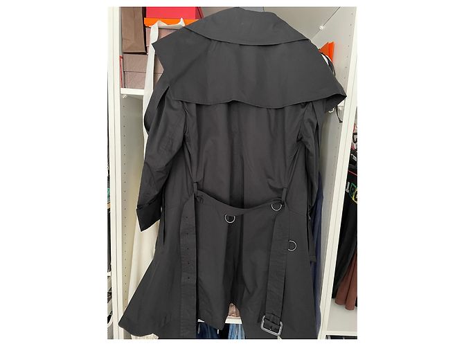 Abrigo Burberry Oversize de algodón negro - vista 5