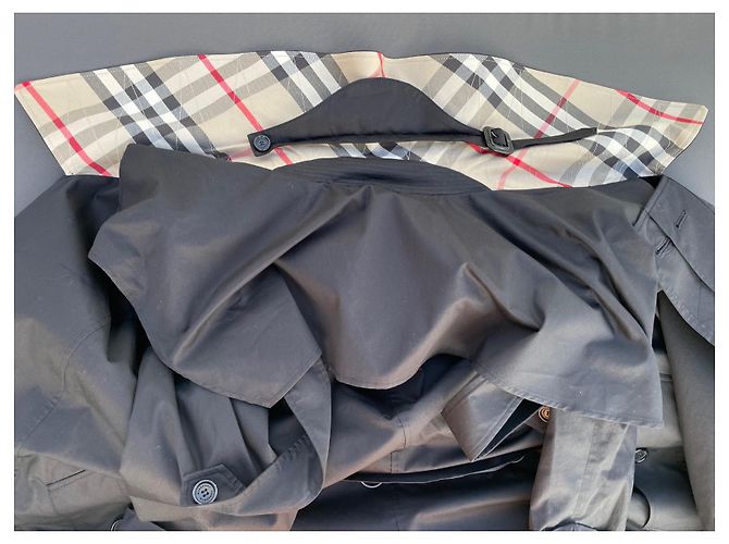 Abrigo Burberry Oversize de algodón negro - vista 7