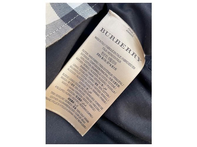 Abrigo Burberry Oversize de algodón negro - vista 8