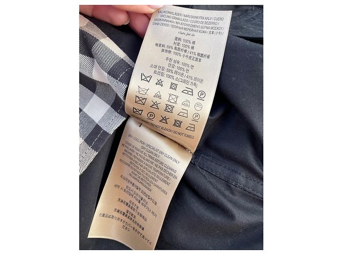 Abrigo Burberry Oversize de algodón negro - vista 9