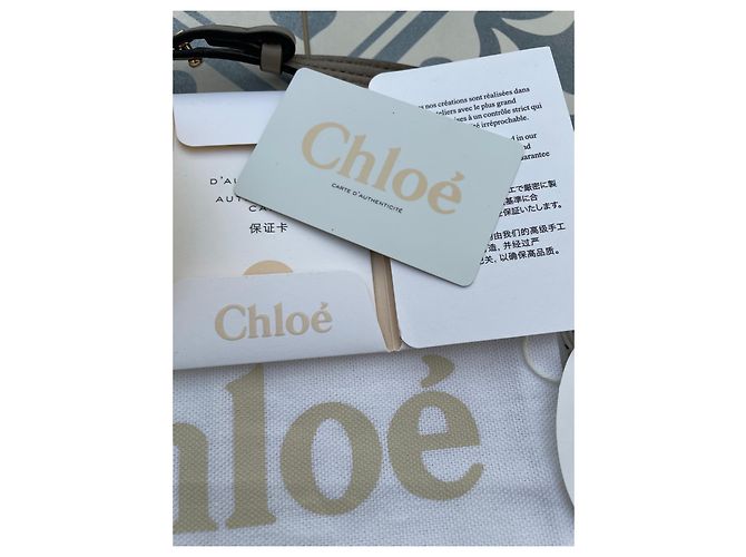 Faye Borsa a mano Chloé in pelle beige - vista 2