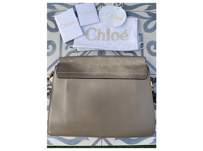 Faye Borsa a mano Chloé in pelle beige - vista 5