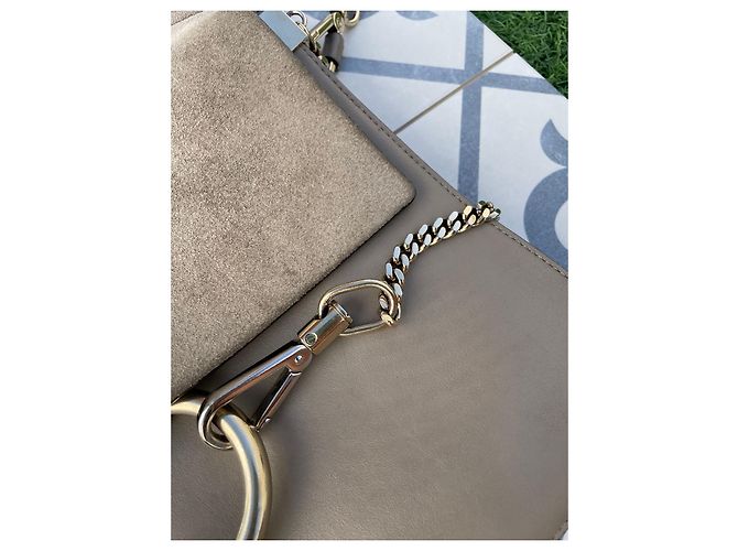 Faye Borsa a mano Chloé in pelle beige - vista 8
