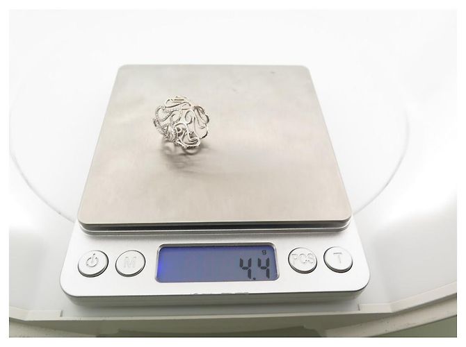 DJULA-WELLENSPITZENRING 50 in Weißgold 18K & DIAMANT WEISSGOLDRING Silber - Ansicht 3