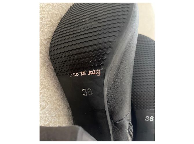 Autre Marque Stivali stringati OVYÉ T in pelle nera.38 Nero - vista 12