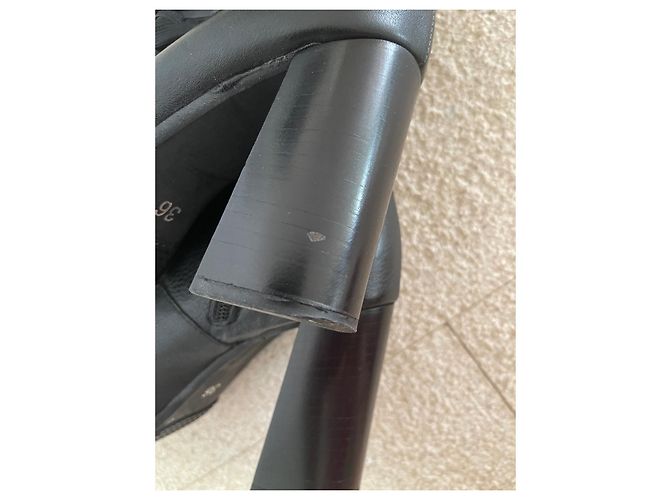 Autre Marque Stivali stringati OVYÉ T in pelle nera.38 Nero - vista 13