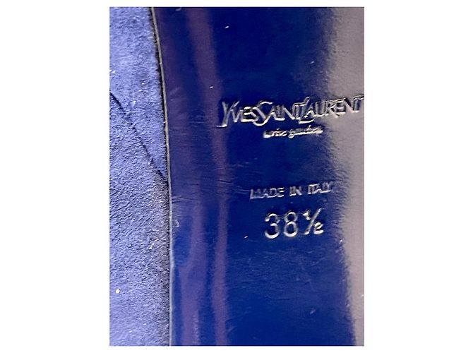 Yves Saint Laurent YSL Palais Mohawk Tribute-Pumps Blau - Ansicht 7