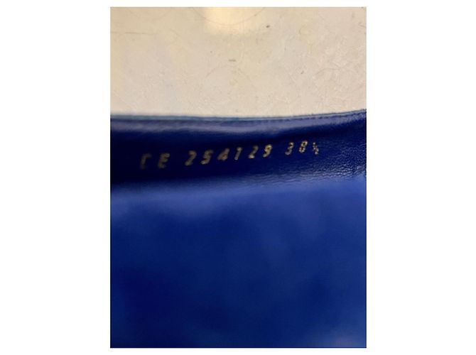 Yves Saint Laurent YSL Palais Mohawk Tribute-Pumps Blau - Ansicht 9