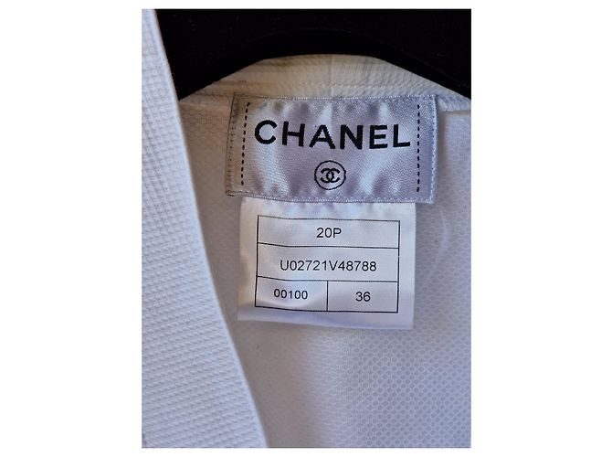 Kimono Chanel de puro algodón Blanco - vista 11