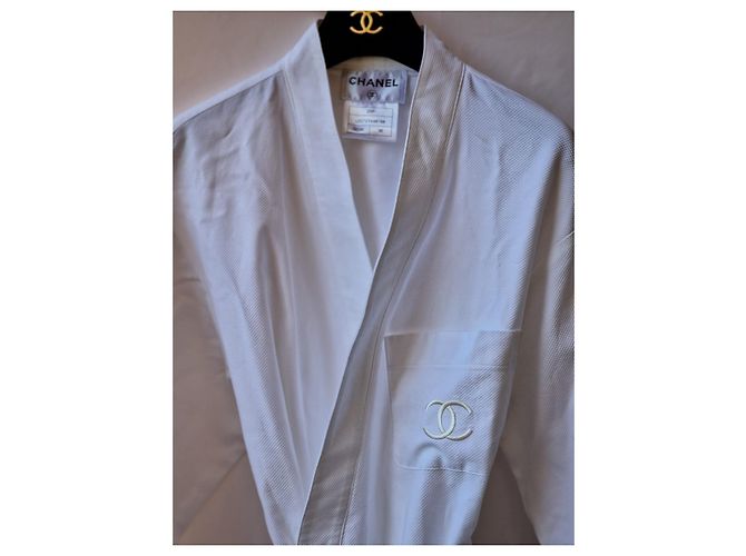 Kimono Chanel de puro algodón Blanco - vista 12
