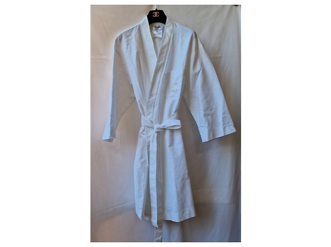 Kimono Chanel de puro algodón Blanco - vista 13