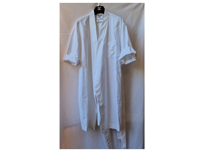 Kimono Chanel de puro algodón Blanco - vista 5