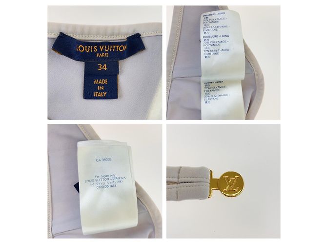 LOUIS VUITTON Bañador Damier Azur Blanco - vista 10