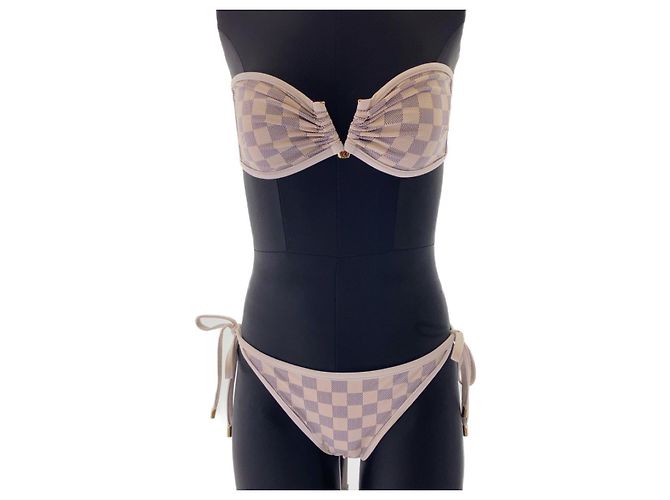 LOUIS VUITTON Bañador Damier Azur Blanco - vista 7