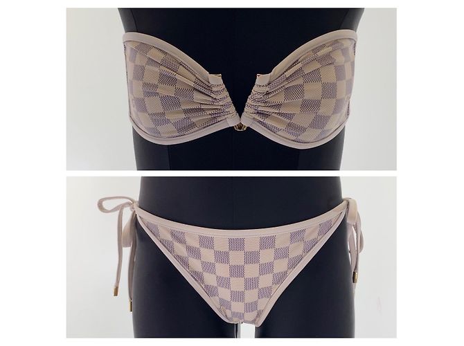 LOUIS VUITTON Bañador Damier Azur Blanco - vista 8