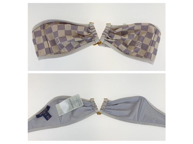 LOUIS VUITTON Bañador Damier Azur Blanco - vista 9