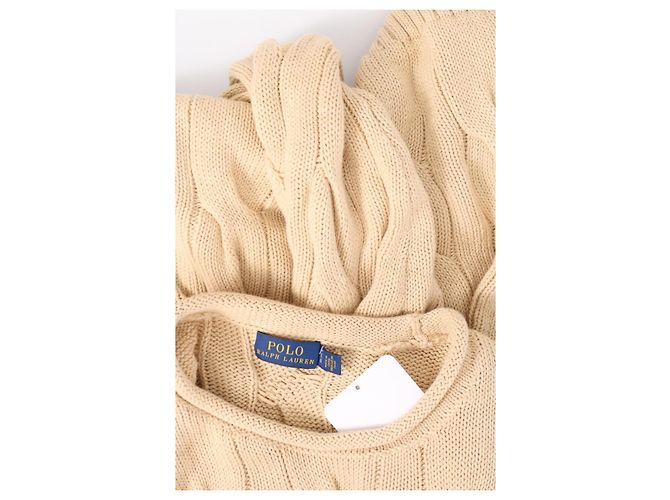 Maglia Polo Ralph Lauren in cotone beige - vista 3