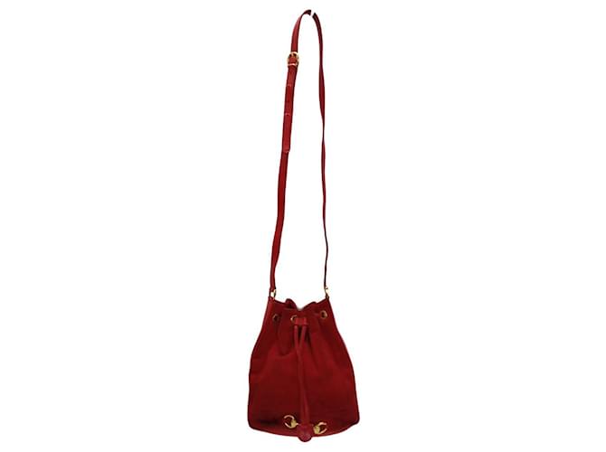 Gucci Horsebit Red Suede ref.665177 Joli Closet