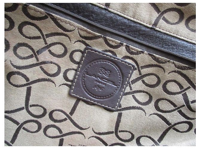 Lancel Borsa per computer in pelle color cioccolato. Misto. Marrone - vista 4