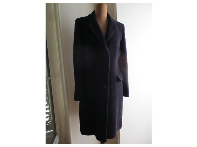 Gerard Darel abrigo de lana virgen, taille 38. Morado oscuro - vista 2