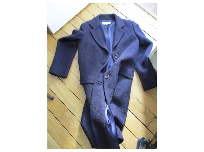 Gerard Darel abrigo de lana virgen, taille 38. Morado oscuro - vista 4