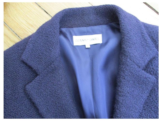 Gerard Darel abrigo de lana virgen, taille 38. Morado oscuro - vista 5