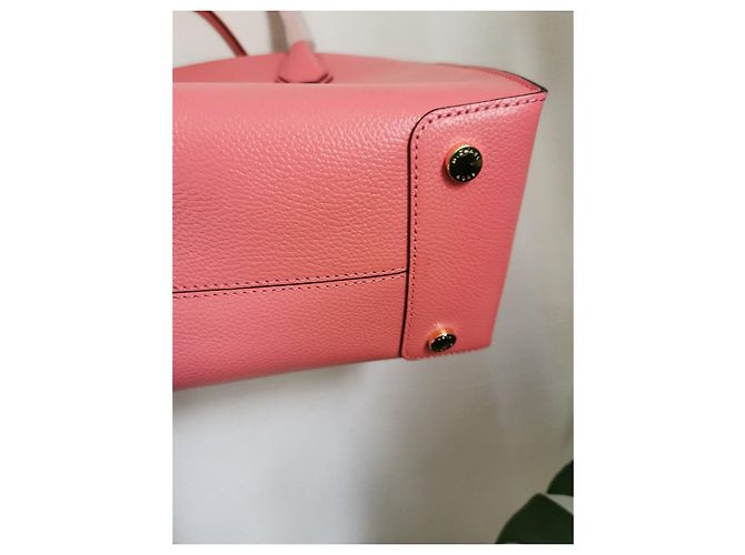 Borsa a mano Michael Kors Mercer in pelle rosa con finiture oro Gold hardware - vista 14