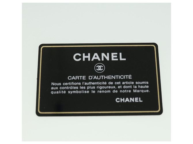 CHANEL Borsa a mano in tweed Bianco CC Auth bs2221 - vista 25