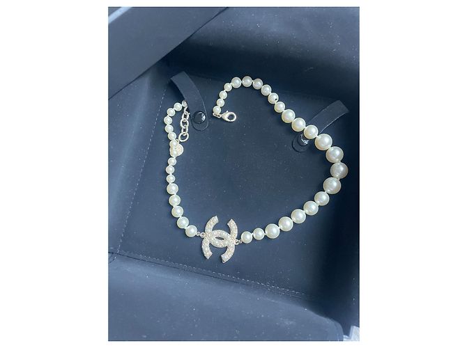 Chanel Perlenkette weiß - Ansicht 2