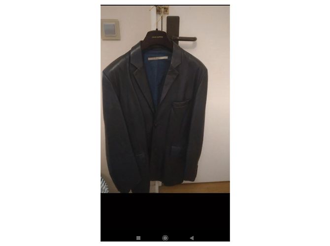 Givenchy Navy Blue Lambskin Jacket - view 6
