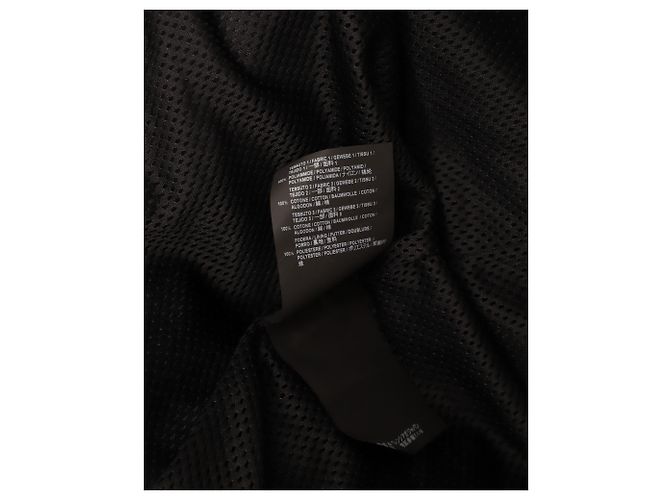 Giubbotto Balenciaga oversize con zip e logo in cotone nero - vista 6