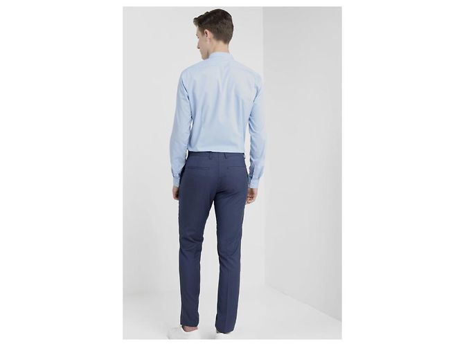 Pantaloni formali a righe di Calvin Klein Blu - vista 5