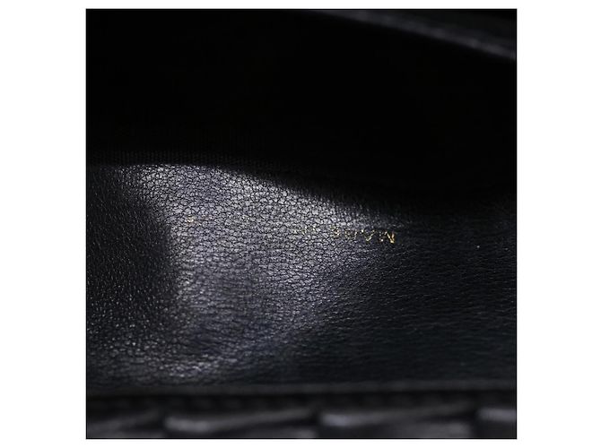 CHANEL COCO Mark Monedero Caviar Skin Black CC Auth ac991 Negro - vista 23
