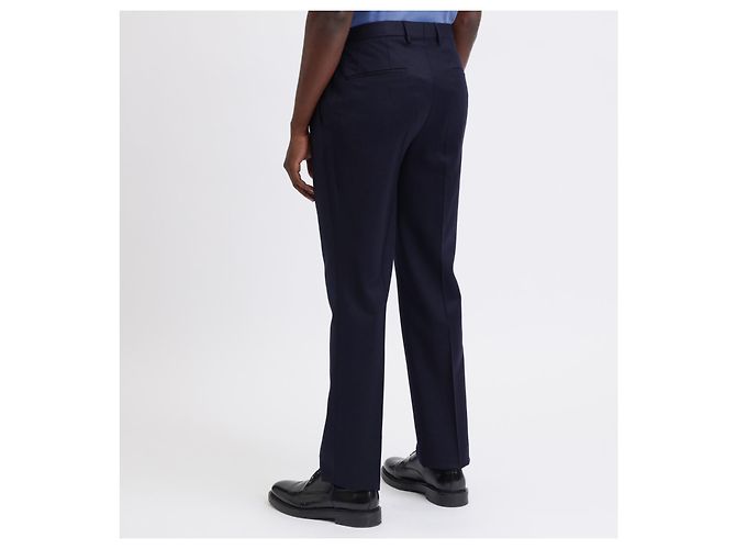Hugo Boss Hugo By Boss Freizeit-Chino aus Wolle Marineblau - Ansicht 2