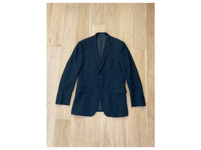 Façonnable Schwarzer Wollblazer - Ansicht 2
