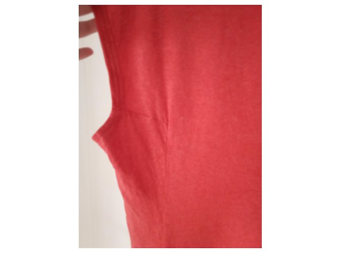 T-shirt Iro in lino corallo oversize - vista 2