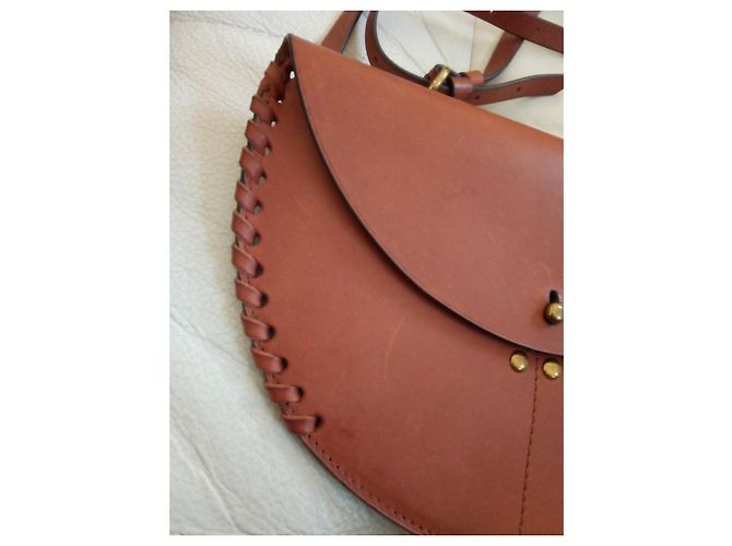 Pochette Jerome Dreyfuss in pelle marrone chiaro - vista 2