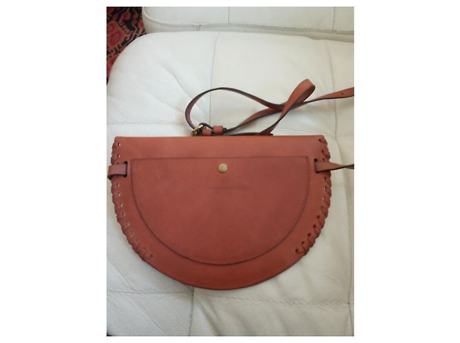 Pochette Jerome Dreyfuss in pelle marrone chiaro - vista 3