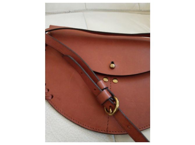 Pochette Jerome Dreyfuss in pelle marrone chiaro - vista 6