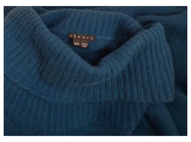 Suéter Túnica Polo Theory Azul Cachemira - vista 3