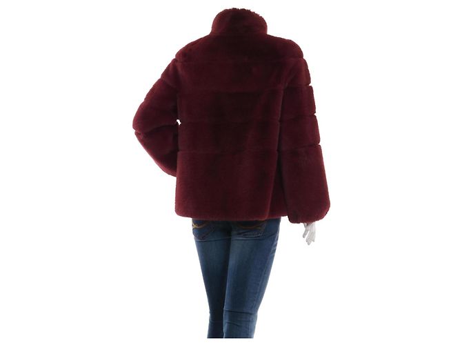 Abrigo Diane Von Furstenberg Burdeos Poliéster Talla S - vista 2
