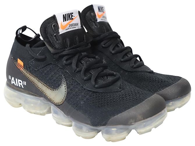 Nike x Off White Vapormax FK Sneaker aus schwarzem Polyester - Ansicht 3