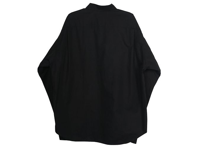 Balenciaga Quest Buttondown-Hemd aus schwarzem Polyester - Ansicht 3