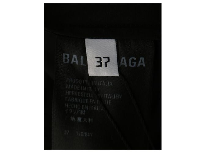 Balenciaga Quest Buttondown-Hemd aus schwarzem Polyester - Ansicht 4