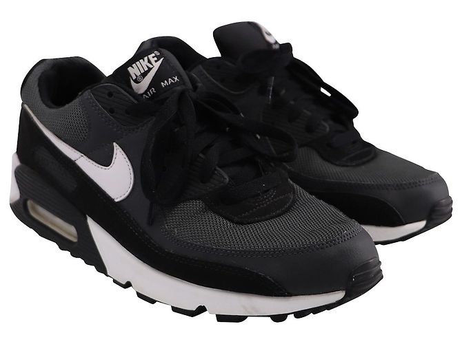 Nike Air Max 90 Sneakers in Pelle Nera - vista 2
