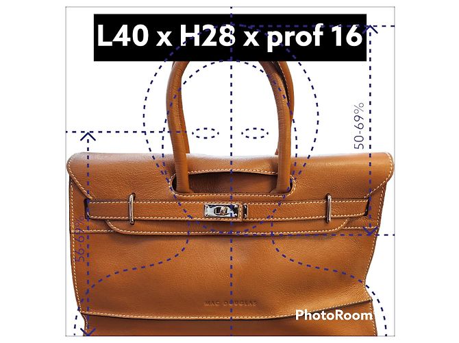 Borsa a mano Mac Douglas Sellier in pelle marrone chiaro - vista 10