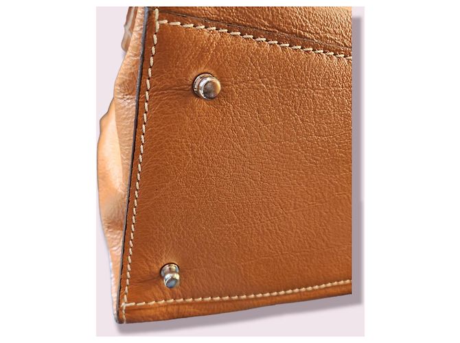 Borsa a mano Mac Douglas Sellier in pelle marrone chiaro - vista 6