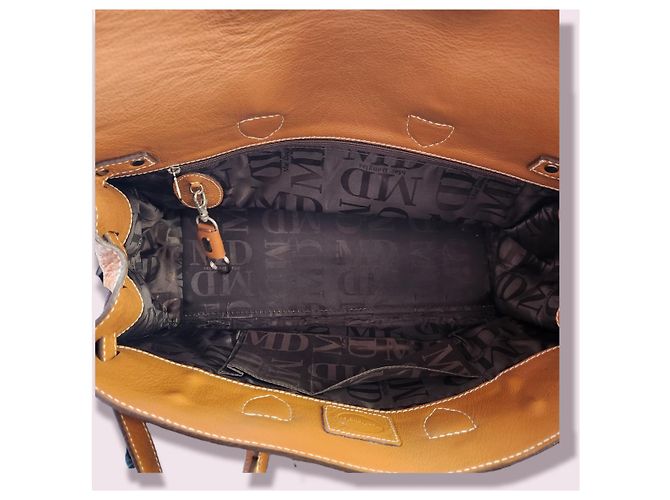 Borsa a mano Mac Douglas Sellier in pelle marrone chiaro - vista 8