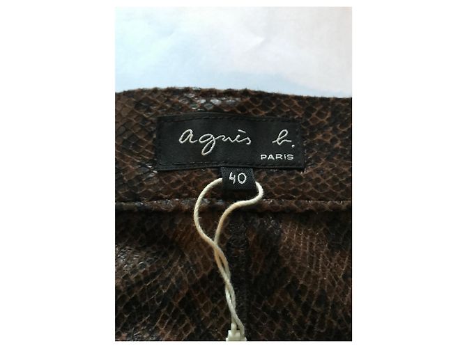 Agnès b. Agnès B snake pattern trousers - view 5