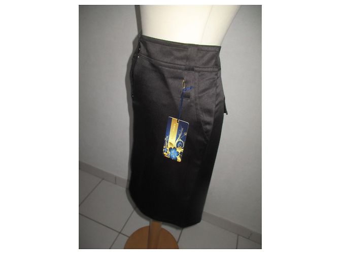 Autre Marque Falda Lulumary de algodón negra Talla 42 Negro - vista 2